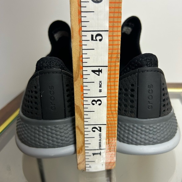 Crocs Literide 360 Pacer Men's Sneakers Black Gray Size 11 Outdoor Slip on - Picture 10 of 12